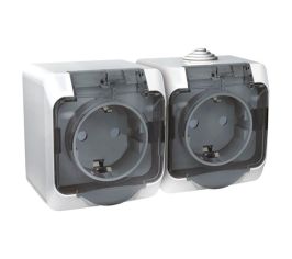 Розетки влагозащитные двойные