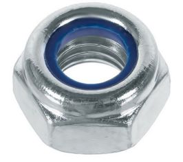 Гайки DIN 985 шестигранные самоконтрящиеся низкие с нейлоновой вставкой