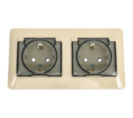 Розетки влагозащитные двойные