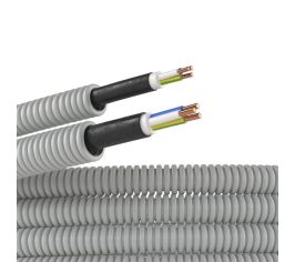 Кабель в гофрированной трубе