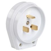 Вилка разборная для плиты с заземлением 32А белая ВПпл10-01-Ст