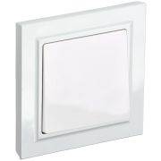 BRITE Выключатель одноклавишный 10А в сборе ВСР10-1-0-БрБ белый