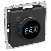 BRITE Термостат электронный с индикацией ТС10-1-БрЧ черный IEK