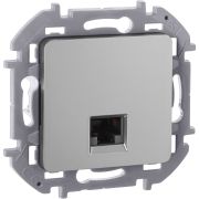 Розетка компьютерная RJ45 категория 5Е UTP алюминий INSPIRIA