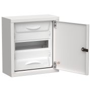 TITAN 5 Корпус металлический ЩРн-12 (1х12) 335х310х140мм IP31 белый (одна дверь) IEK