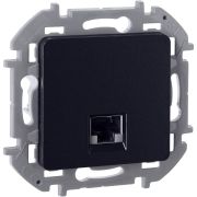 Розетка компьютерная RJ45 категория 5Е UTP антрацит INSPIRIA