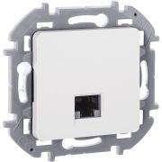 Розетка компьютерная RJ45 категория 6 UTP белый INSPIRIA