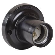 Патрон потолочный карболитовый Пкб27-04-К21 Е27 черный стикер на изделии