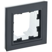 BRITE Рамка 1 пост IP44 РУ-1-БрГ-44 графит