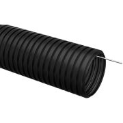 Труба гофрированная ПНД d=25мм с зондом черная (10м) IEK