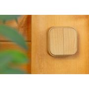 Выключатель 2-кл. ОП Quteo 10А IP20 10AX дерево IEK 782262