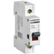 Выключатель нагрузки (мини-рубильник) 1п 20А ВН-32 GENERICA MNV15-1-020