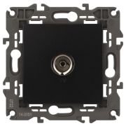 Розетка телевизионная одиночная TV 1мод. Elegance 14-3101-05 IP20 антрацит Эра Б0034294