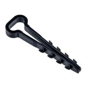 Дюбель-хомут 5х10мм для плоского кабеля нейлон черн. (уп.100шт) IEK UDH14-05-10-100-K02