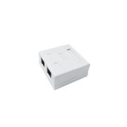 Розетка компьютерная 8P8C (RJ45) UTP кат.5E 2 порта TOKOV ELECTRIC TKE-SMB-8P8C-2P-UTP