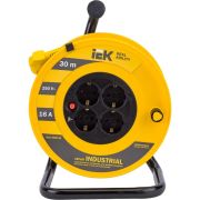 Катушка УК30 с термозащитой 4 места 2Р+PЕ/30м 3х1.5мм.кв Industrial