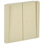 FORTE PIANO Выключатель 2-клавишный с индикацией 10А FP406 ваниль IEK