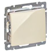 Выключатель 1-клавишный 10А безвинтовое крепление слоновая кость VALENA DIY