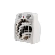 Тепловентилятор электрический настольный 2кВт со спиральным нагревательным элементом, белый