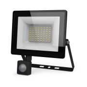 Прожектор светодиодный ДО 50 Вт 4750 Лм 6500К AC 220В IP65 210 х 174 х 40 мм с датчиком движения Elementary-S