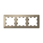 ATLASDESIGN AIR 3-постовая РАМКА, ШАМПАНЬ/дымчатый черный