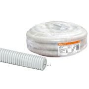 Труба гофрированная ПВХ d 16 с зондом (100 м) легкая