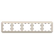 ATLASDESIGN ANTIQUE 5-постовая рамка, универсальная, БЕЖЕВЫЙ