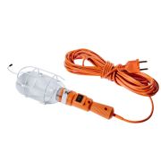 Светильник 60вт 10м переносной с выключателем с решеткой