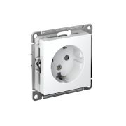 Розетка ATLASDESIGN с заземлением 16А механизм белый