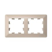 ATLASDESIGN AIR 2-постовая РАМКА, ПЕСОЧНЫЙ/дымчатый белый