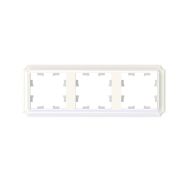 ATLASDESIGN ANTIQUE 3-постовая рамка, универсальная, ЖЕМЧУГ