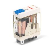 Реле промежуточное механическая индикация, тест-кнопка с блокировкой