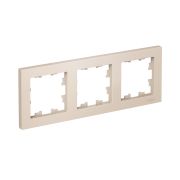 Рамка трехпостовая ATLASDESIGN универсальная бежевый