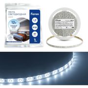 Лента светодиодная 4.8Вт/м 12В 6500К IP20 60LED/м LS603
