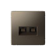 ARTGALLERY РОЗЕТКА двойная компьютерная RJ45+RJ45, кат. 5е, механизм, МОККО