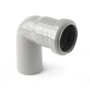 Отвод 50 87 град, для внутренней канализации, серый