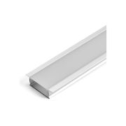 Профиль встраиваемый алюминиевый 1 м матовый экран 2 заглушки для светодиодных лент