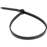 Хомут-стяжка кабельная нейлоновая 200x2,5 мм, черная, 100 шт