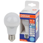 Лампа светодиодная груша LED 10Вт Е27 6500К 806Лм 170-250В (замена 75Вт) OSRAM