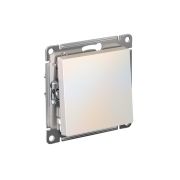 ATLASDESIGN 1-клавишный ВЫКЛЮЧАТЕЛЬ, сх.1, 10АХ, быстрозажимные клеммы, ЖЕМЧУГ