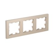 ATLASDESIGN рамка трехпостовая, универсальная, ПЕСОЧНЫЙ