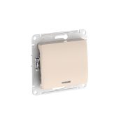 GLOSSA 1-клавишный ВЫКЛЮЧАТЕЛЬ с подсветкой, сх.1а, 10АХ, быстрозажимные клеммы, БЕЖЕВЫЙ