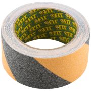 Лента клейкая противоскользящая черно-желтая  50 мм х 5 м