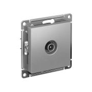Розетка ATLASDESIGN TV оконечная 1DB механизм алюминий