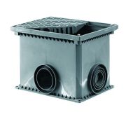 Колодец смотровой переходной без дна для двустенных труб 335х240х255