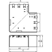 Угол плоский Г-образный 100x60 NPAN IN-Liner