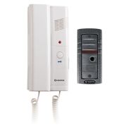 Комплект аудиодомофона с вызывной панелью и аудиотрубкой