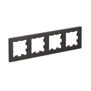 ATLASDESIGN 4-постовая РАМКА, универсальная, БАЗАЛЬТ