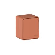 AtlasDesign PROFI IP54 О/У 1-клавишный ПЕРЕКЛЮЧАТЕЛЬ 10 АХ, ТЕРРАКОТОВЫЙ