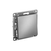 ATLASDESIGN 1-клавишный ВЫКЛЮЧАТЕЛЬ, сх.1, 10АХ, быстрозажимные клеммы, СТАЛЬ